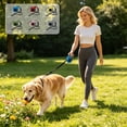 thumbnail image 7 of Retractable Dog Leash – Extendable up to 16.4 FT, Heavy Duty Nylon Tape, No-Tangle, One-Handed Brake & Lock, for Small to X-Large Dogs up to 110 lbs (Green), 7 of 7