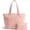 Blush Pink, variant on Tote Bag for Women, Quilted Cotton Tote Bags with Top Zipper for College Work Travel Casual Shoulder Bag Purse Handbags, Blue Patchwork