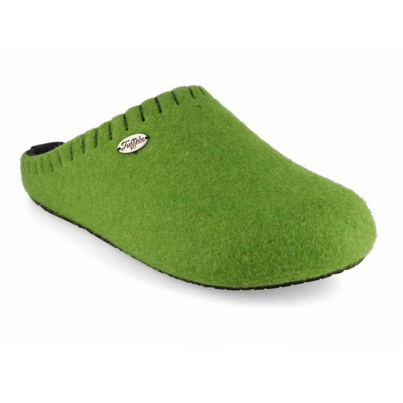 Tuffeln® Felt Slippers with Arch Support «Auszeit», green