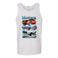 thumbnail image 2 of Wild Bobby, Mustang Ford Classics Cars and Trucks Men Graphic Tank Top, White, XX-Large, 2 of 6