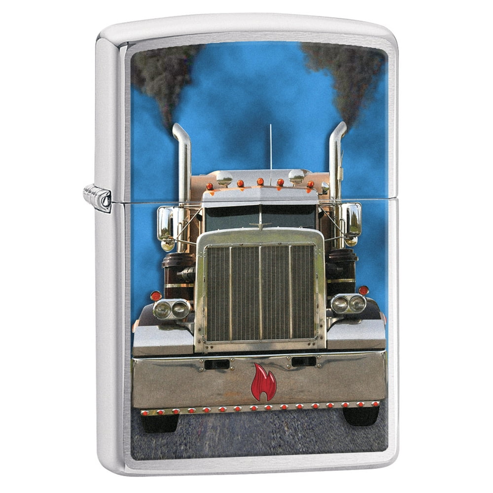 Zippo Lighter Diesel Truck Brushed Chrome