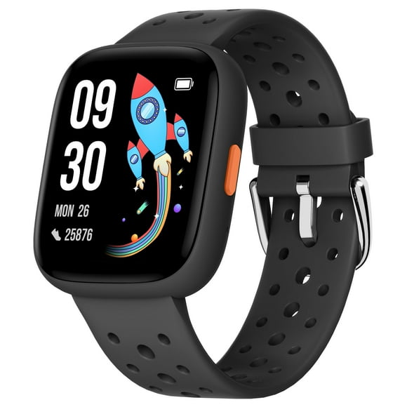 BIGGERFIVE Smart Watch for Kids, 1.8" Fitness Tracker Watch Pedometer, Heart Rate, Sleep Monitor, IP68 Waterproof, Calorie Step Counter, Puzzle Games