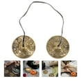 thumbnail image 2 of Weiweiguan Exquisite Meditation Yoga Cymbal Bell Copper Craft Percussion Instrument, 2 of 7
