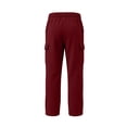 thumbnail image 4 of Dvprdro Mens Sweatpants Cargo Wide Leg Elastic Waist Drawstring Baggy Pants Casual Athletic Open Bottom Lounge Workout Outdoor Joggers with Pockets, 4 of 7