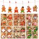 thumbnail image 2 of Colgantes de madera con forma de hombre de jengibre para Navidad, adorno para árbol de Navidad 2024, adornos navideños para el hogar, regalo de Año Nuevo para niños, 2 of 5