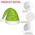 thumbnail image 4 of Daiia Lime green glitter Print Christmas Knitted Beanie Hat, Large Knit Hat Xmas Small Gifts For Boys Girls Child Infant, 4 of 6