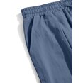 thumbnail image 6 of TANBOM Men's Loose Fit Cotton Casual Drawstring Pants, Navy Blue, 1-Pack, L, 6 of 8