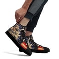 thumbnail image 4 of German Shepherd High Top Canvas Shoes Sneakers Black Size 4.5, 4 of 7