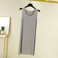 thumbnail image 6 of PNTUTB Summer Women's Casual Solid Color Round Neck Loose Sleeveless Tank Style Loungewear Nightdress, 6 of 6