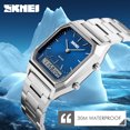 thumbnail image 3 of SKMEI Men's Watch, Rectangular Sport Watch with Analog Digital Dual Display, Stopwatch Alarm Date and EL Backlight, 3 of 3