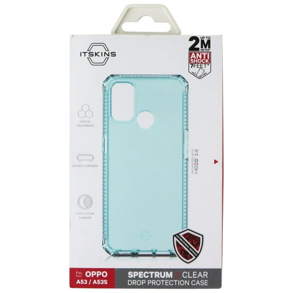 ITSKINS Spectrum // Clear Series Case for OPPO A53 / OPPO A53S - Light Blue