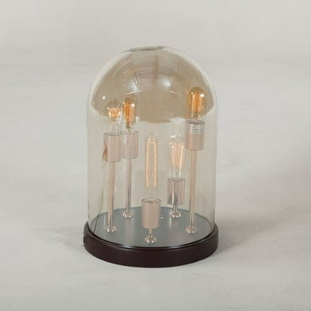 World Interiors Glass Cloche 19'' Table Lamp (Best Interiors In The World)