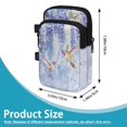 thumbnail image 7 of COEQINE Large Capacity Forearm Crutch Bag for Seniors Hummingbird Wisteria Elbow Crutch Attachment, Zipper Pouch, 2 Pockets, Lightweight, for Walking Cane & Hiking Stick, 7 of 7