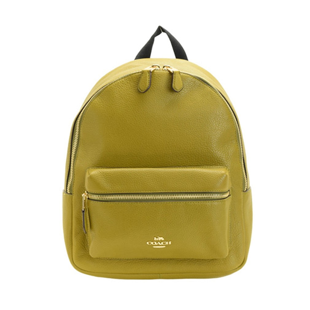 coach green backpack