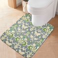 thumbnail image 2 of Yayeee Bath Rug for Bathroom Floor Non Slip Rectangle Fluffy Soft Absorbent Mat, 16"x24", Beige Floral, 2 of 7