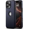 thumbnail image 1 of shiyou-Compatible with iPhone 16 Pro Max Case Premium Leather TPU Hybrid Case Cover,Blue, 1 of 4