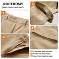 thumbnail image 3 of Mens Cargo Pants Relaxed Fit Classic Casual Pants, 3 of 6