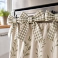 thumbnail image 6 of Farmhouse Stove Skirt Oven Curtain for Kitchen Decor, Cotton Blend Stove Curtain with Lace Ruffle Trim & 9 Ribbon Ties, Oven Cover for Cottage Kitchen Daily Furnishing A, 6 of 8