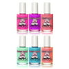 Piggy Paint 100% Non-toxic Girls Nail Polish - Safe, Chemical Free Low Odor for Kids, Happy Girl 6 Pack Kit