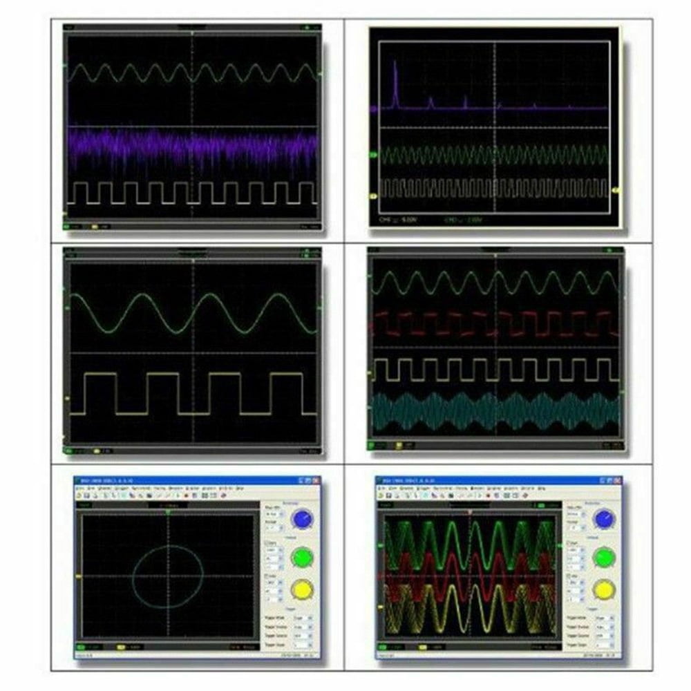 OUSITAID 6022BE Storage 48MSa/s 20MHz 2CH FFT PC Based Digital Oscilloscope USB