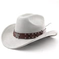 thumbnail image 1 of Western Style Ranch Cowboy Hat with Curved Brim for Outdoor Travel and Everyday Use Construction for Classic Country, 1 of 3