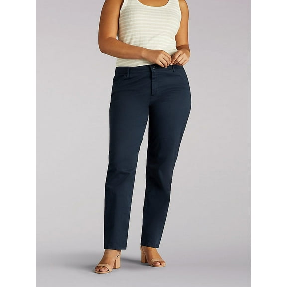 Lee Women's Plus Relaxed Fit Straight Leg Pants