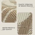 thumbnail image 2 of x Tropical Plastic Outdoor Patio Rug All Weather Outdoor Carpet Reversible Portable Lightweight Outdoor Mats for Patio Camping RV(), 2 of 7
