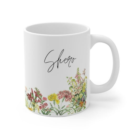 Shero Flower Ceramic Mug (2 sizes)