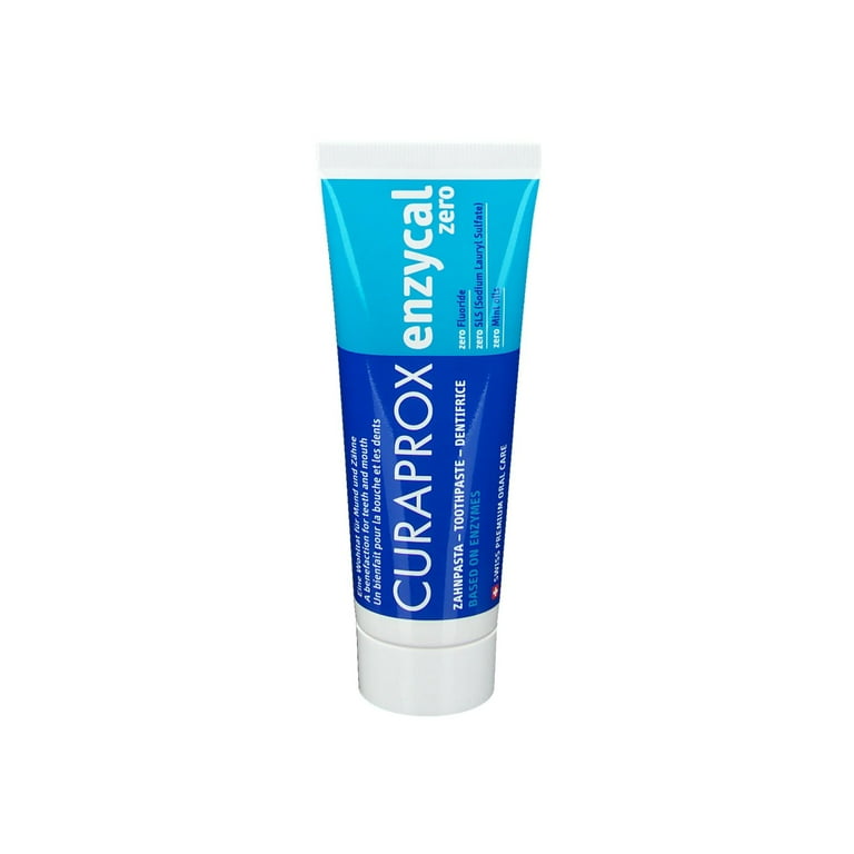 Curaprox Enzycal Zero 75ml Fluoride-Free Toothpaste, SLS