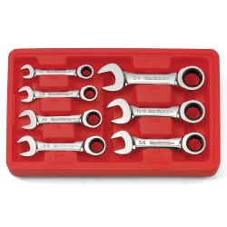 Stubby Wrench Set SAE 7 Piece