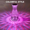thumbnail image 6 of Gnmfd Crystal Table Lamp RGB 16-Color USB Night Light with Diamond Cut Shade for Bedroom, Living Room, Romantic Decor, Valentine Gift, Party Mood Lighting, Modern Home Accent, 6 of 9