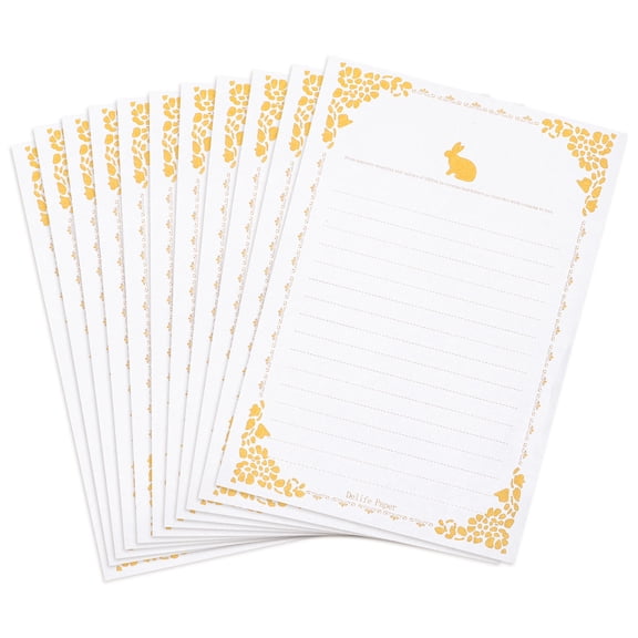 DRAFIDEEP 20 Sheets White Letter Paper for Writing Invitations 11.4x5.7in