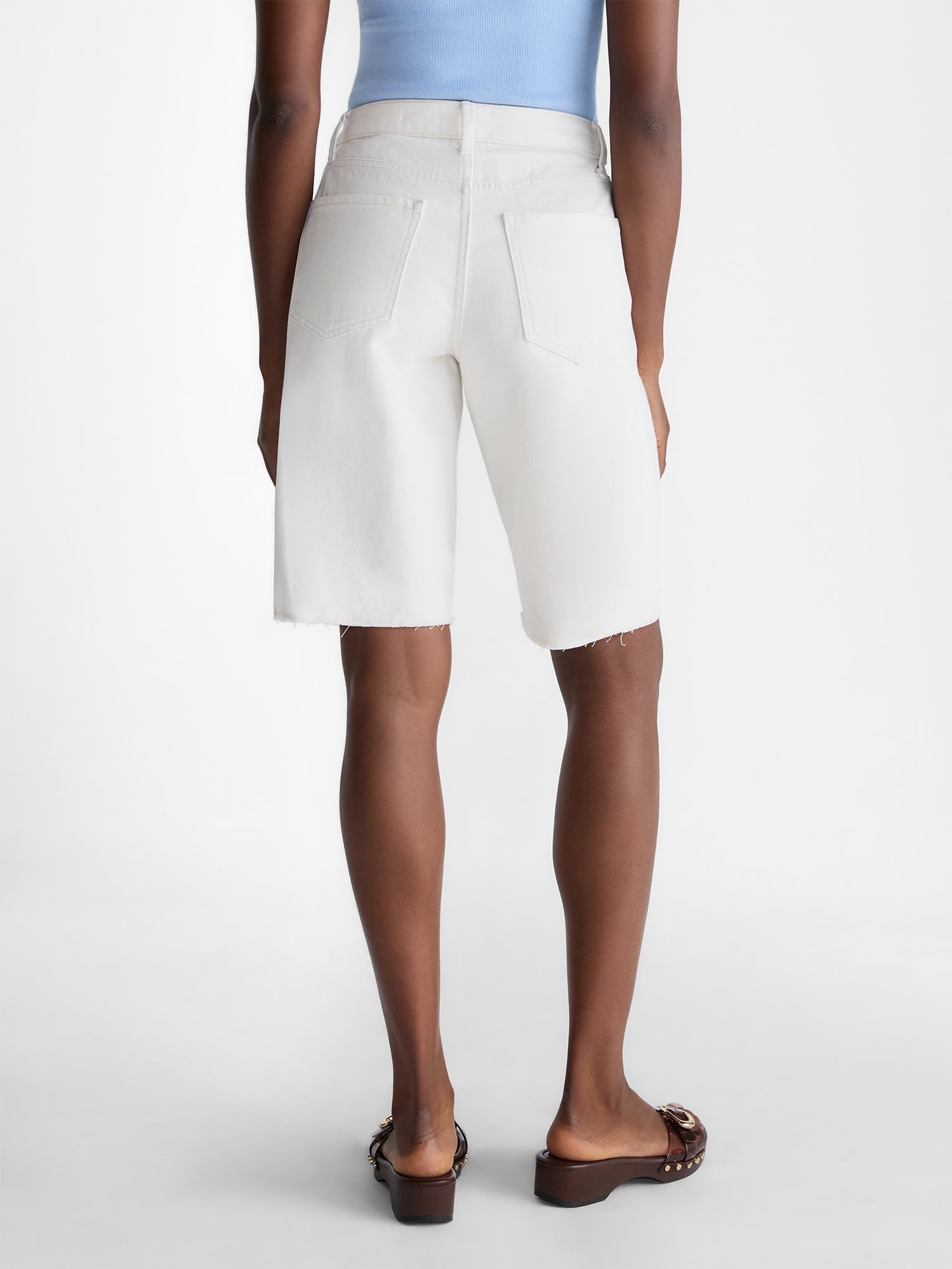 Scoop Women's and Women's Plus Denim Bermuda Shorts, Sizes 0-26W