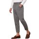 thumbnail image 4 of Pantalones de cuadros INSPIRE CHIC para hombre, de frente plano, colores contrastantes, patrón irregular, talla 30, negro oscuro, 4 of 5