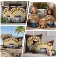 thumbnail image 5 of Farmhouse Coffee Outdoor Waterproof Pillow Covers, Vintage Coffee Cup Beans Country Decorative Rectangle Throw Pillowcase Sofa Cushion Sham for Patio/Couch/Chair, 20"x12" 2 Pack, 5 of 8