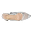 thumbnail image 4 of Lady Couture Lola Embellished Pointed Toe Slingback Pump, Silver, 8, 4 of 4