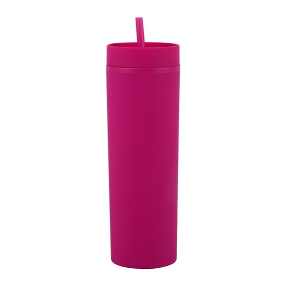 Tumbler With Same Lid And Straw 16 Oz CupDouble Clear Cup Straight Sippy Cup Summer Sports Water Cup Coffee Mugs with Writing