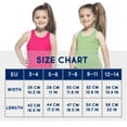 thumbnail image 5 of Basico Girls' Racer Back Tank Top Tunic 100% Cotton Sleeveless Tee Kids Child(2Pack), 5 of 5