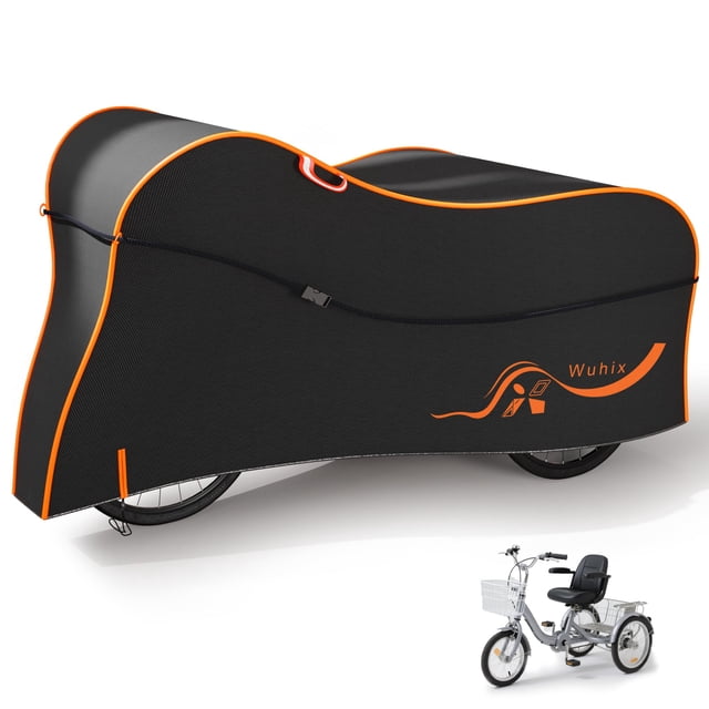 Funda para triciclo WUHIX, 214 x 81 x 127 cm, impermeable, 600D, Oxford