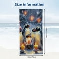 thumbnail image 3 of PHYHOO  Christmas Cute Penguins Beach Towel Cute Animal Penguins Camping Towels Microfiber Sand Free Quick-Dry &amp; Super Absorbent for Bathroom Swim 30x60in, 3 of 8