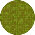 thumbnail image 1 of Ahgly Company Machine Washable Indoor Round Transitional Pistachio Green Area Rugs, 3' Round, 1 of 7