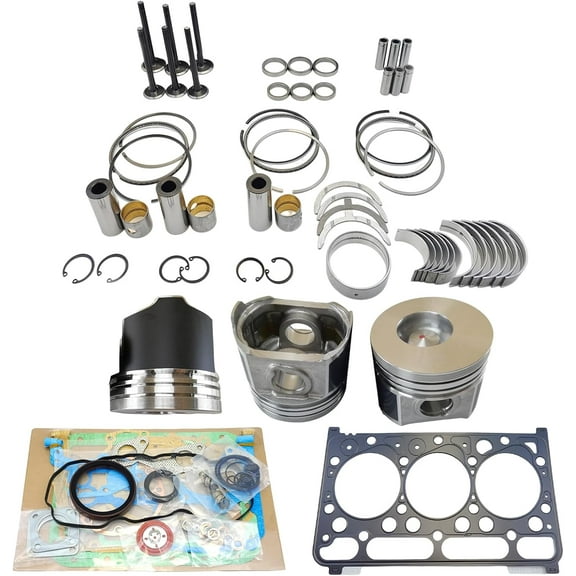 D1703DI Engine Overhaul Rebuild Kit (No cylinder liner) For Kubota D1703DI Engine L2501D L2501F L2501H L3540GST Tractor For Bobcat 325C 328 329 Tier 4i Excavator Combustion Chamber 40mm
