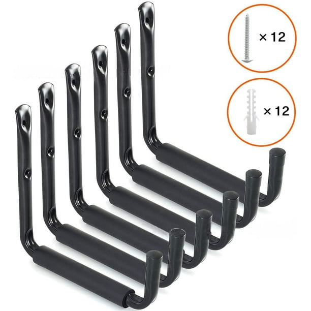 Heavy Duty Giant Garage Storage Hook With Eva Protector Wall Mounted Utility Hanging Rack For Surfboard Ladder Kayak Ladders Tools Bikes Jeep Door Hanger Com Heavy Duty Giant Garage Storage Hook, Garage Ladder Storage Hooks