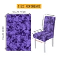 thumbnail image 6 of TSOVTHRID Purple Tie Dye Print Table Cover and Chair Slipcovers Set of 7, Removable 55x82 Inch Rectangle Tablecloth with Chair Covers, Water-Resistant Furniture Protectors, Machine Washable, 6 of 6
