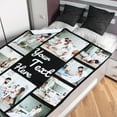 Personalized Blankets for Adults with 10 Photos and Words Optional