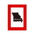 thumbnail image 1 of Missouri America USA Map Outline Picture Display Art Red Photo Frame, 1 of 4
