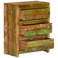 thumbnail image 2 of vidaXL Drawer Cabinet Multicolor 23.6"x13"x29.5" Solid Wood Reclaimed, 2 of 11