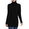 thumbnail image 3 of PrettyGuide Women's Long Sweater Turtleneck Pullover Tunic Sweater Tops, 3 of 7