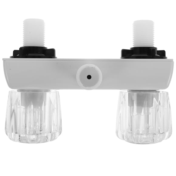 Milisten Rv Shower Faucet Mobile Home Outdoor Bathtub Shower Center-Faucet 2 Handle Plastic For Vehicles Travel Trailer Hot And Cold Switch Faucet Valve Diverter