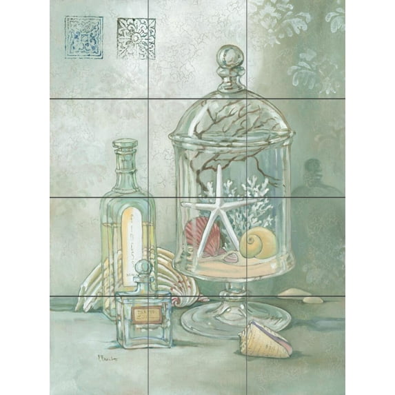 Tile Mural Kitchen Backsplash - Amenities II - by Paul Brent